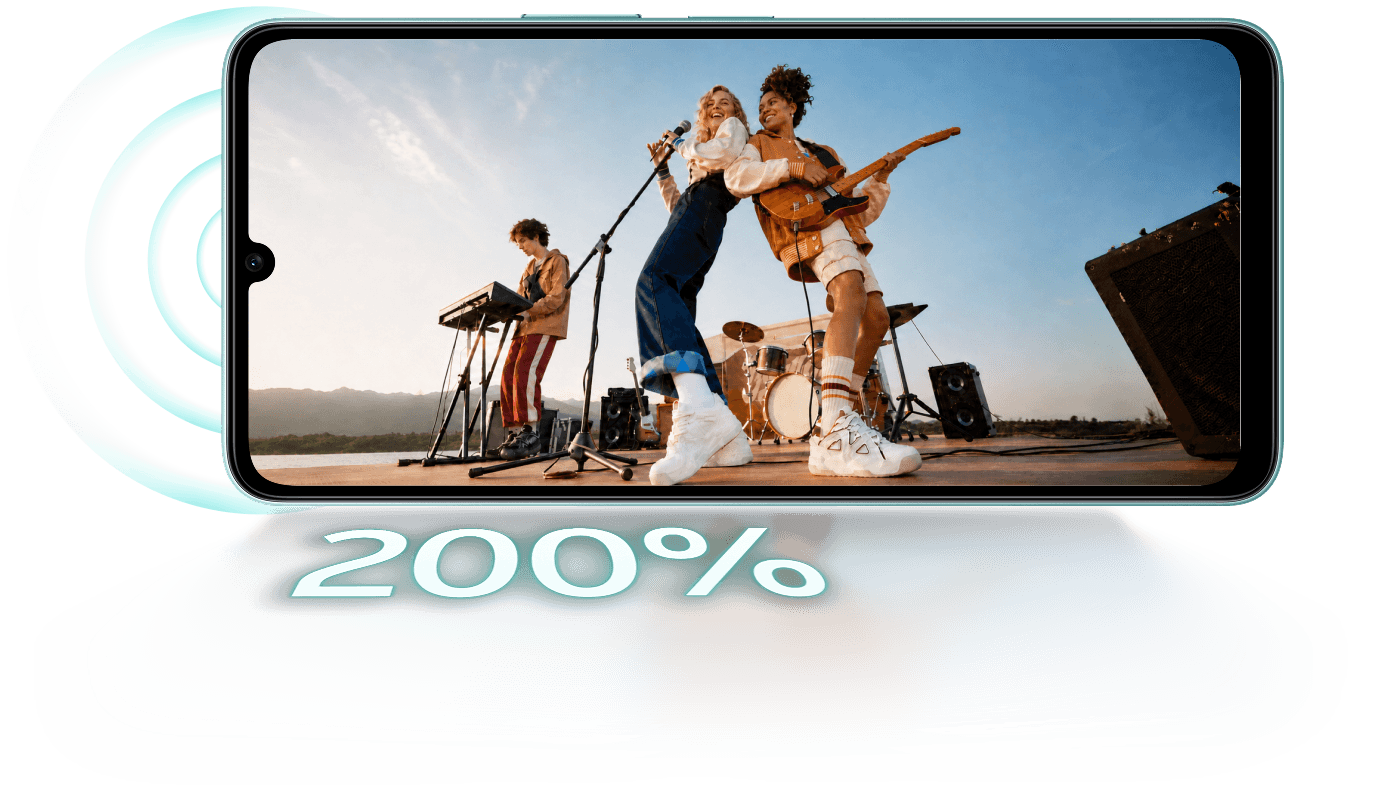 vivo T5e with 200 percent super loud volume